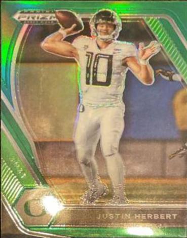 Justin Herbert [Green Pulsar Prizm] #20