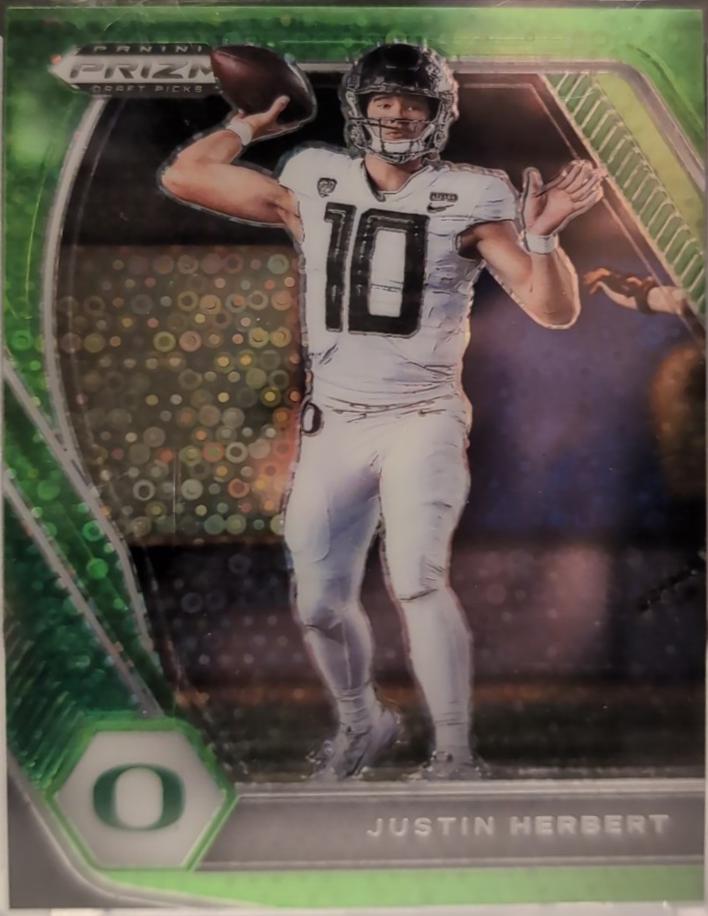 Justin Herbert [Neon Green Circles Prizm] #20