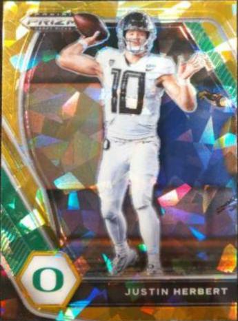 Justin Herbert [Orange Ice Prizm] #20