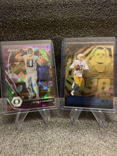 Justin Herbert [Purple Ice Prizm] #20