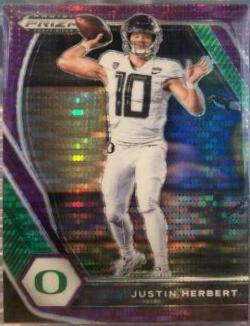 Justin Herbert [Purple Pulsar Prizm] #20