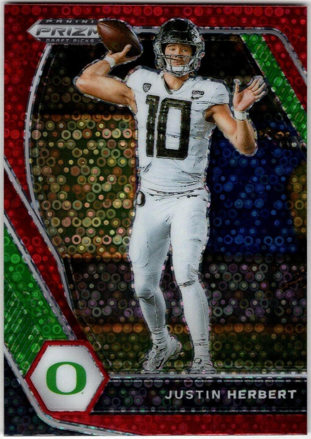 Justin Herbert [Red Circles Prizm] #20