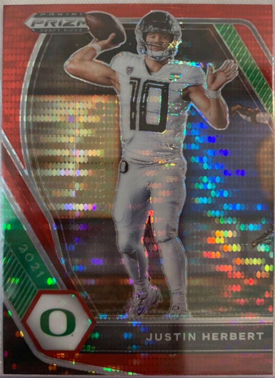 Justin Herbert [Red Pulsar Prizm] #20