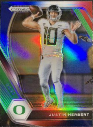 Justin Herbert [Red White and Blue Prizm] #20