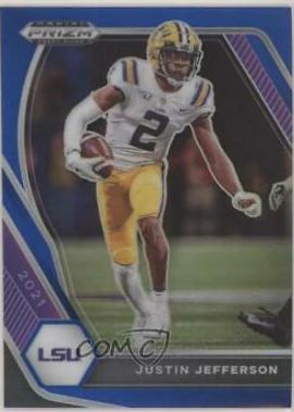 Justin Jefferson [Blue Prizm] #56