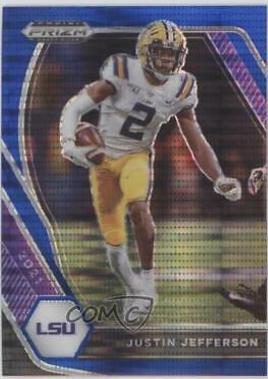 Justin Jefferson [Blue Pulsar Prizm] #56