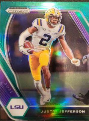 Justin Jefferson [Green Prizm] #56