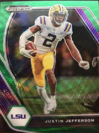 Justin Jefferson [Green Pulsar Prizm] #56