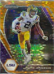 Justin Jefferson [Orange Pulsar Prizm] #56
