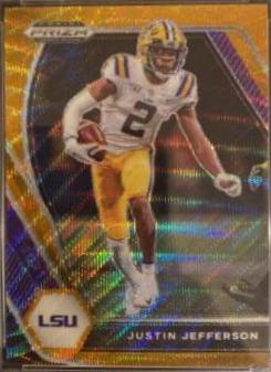 Justin Jefferson [Orange Wave Prizm] #56