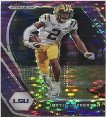 Justin Jefferson [Purple Pulsar Prizm] #56