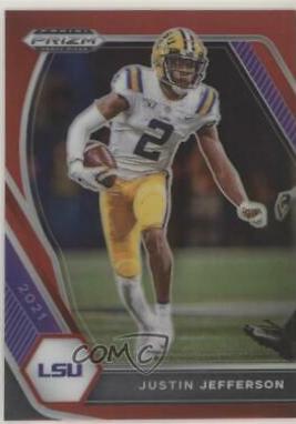 Justin Jefferson [Red Prizm] #56