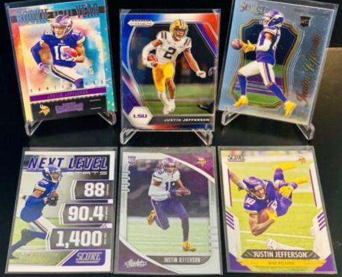 Justin Jefferson [Red White and Blue Prizm] #56
