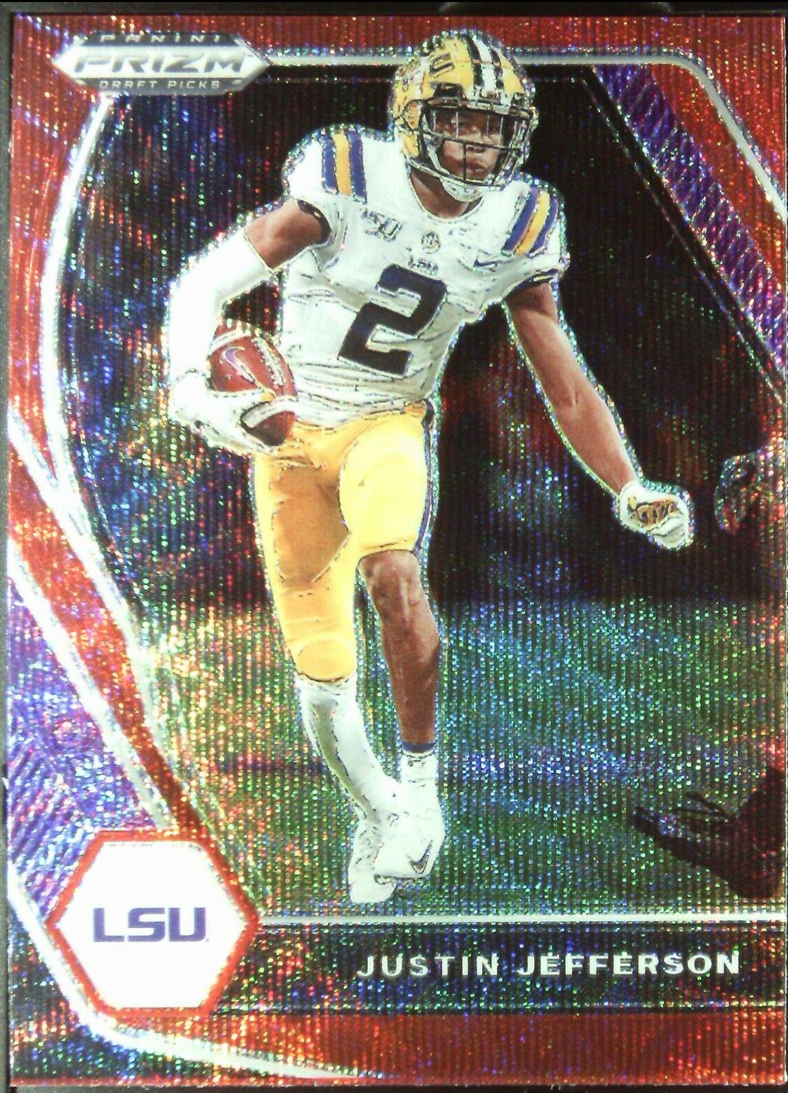 Justin Jefferson [Ruby Wave Prizm] #56