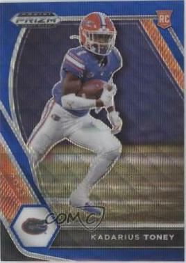 Kadarius Toney [Blue Wave Prizm] #117