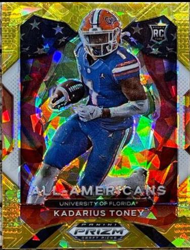 Kadarius Toney [Gold Ice Prizm] #195