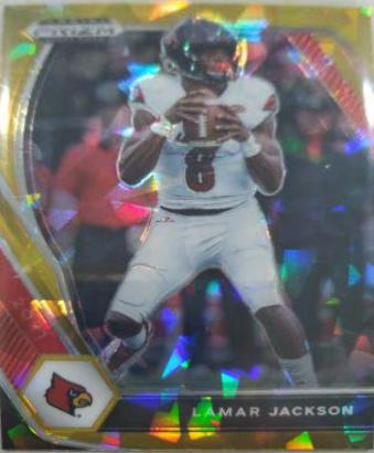 Lamar Jackson [Gold Ice Prizm] #26