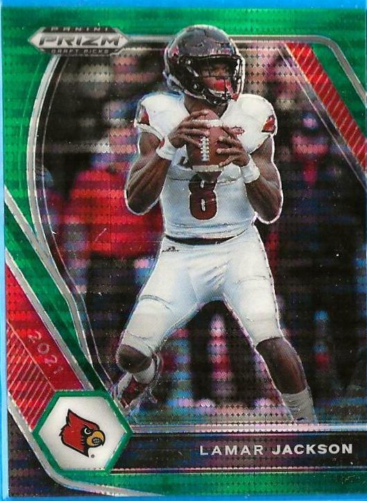 Lamar Jackson [Green Pulsar Prizm] #26