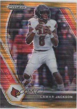 Lamar Jackson [Orange Pulsar Prizm] #26