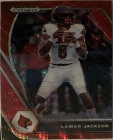 Lamar Jackson [Ruby Wave Prizm] #26