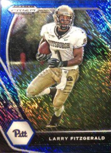 Larry Fitzgerald [Blue Shimmer Prizm] #70