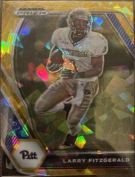 Larry Fitzgerald [Gold Ice Prizm] #70