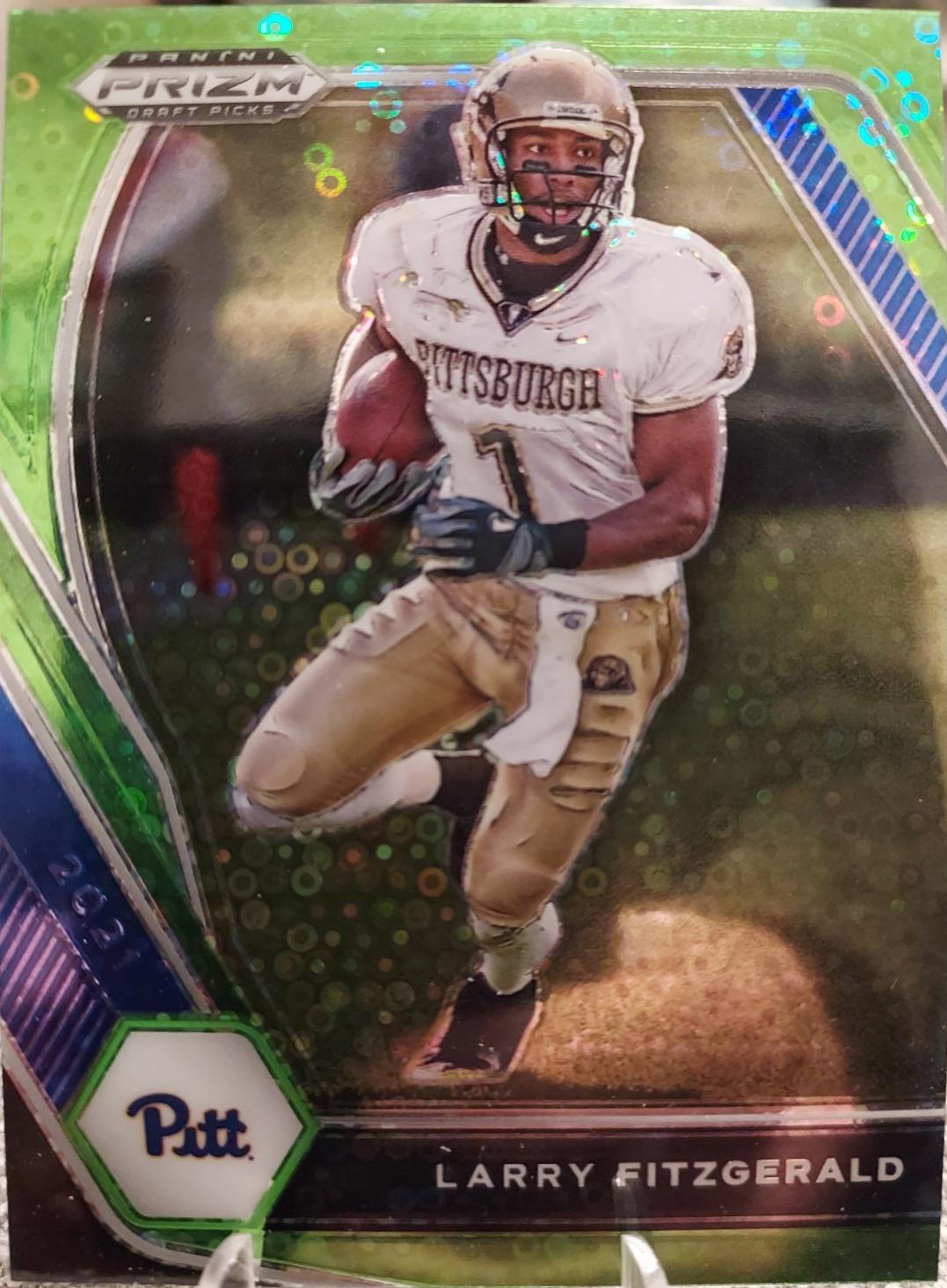 Larry Fitzgerald [Neon Green Circles Prizm] #70