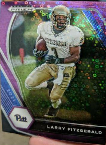 Larry Fitzgerald [Purple Circles Prizm] #70