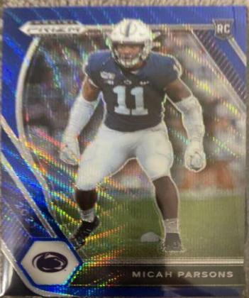 Micah Parsons [Blue Wave Prizm] #136
