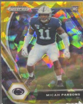 Micah Parsons [Gold Ice Prizm] #136