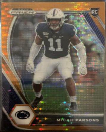 Micah Parsons [Orange Pulsar Prizm] #136
