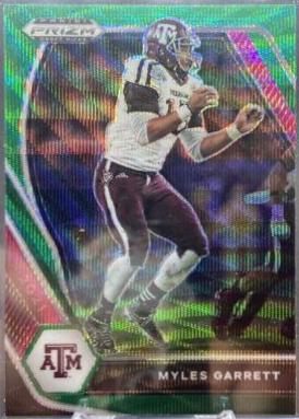 Myles Garrett [Green Wave Prizm] #100