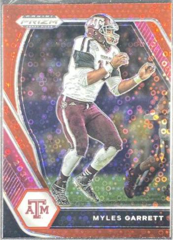 Myles Garrett [Red Circles Prizm] #100