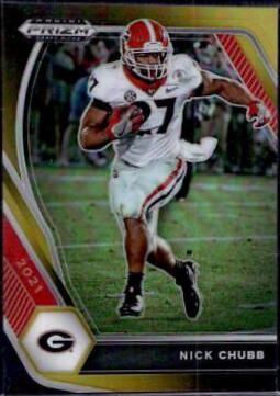 Nick Chubb [Black Gold Prizm] #90