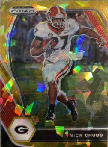 Nick Chubb [Gold Ice Prizm] #90