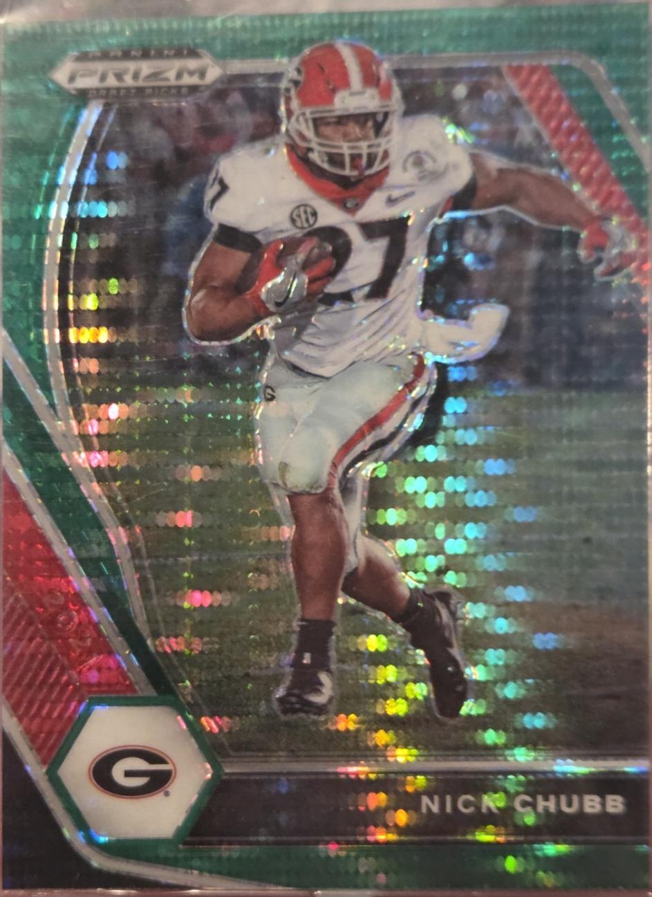 Nick Chubb [Green Pulsar Prizm] #90
