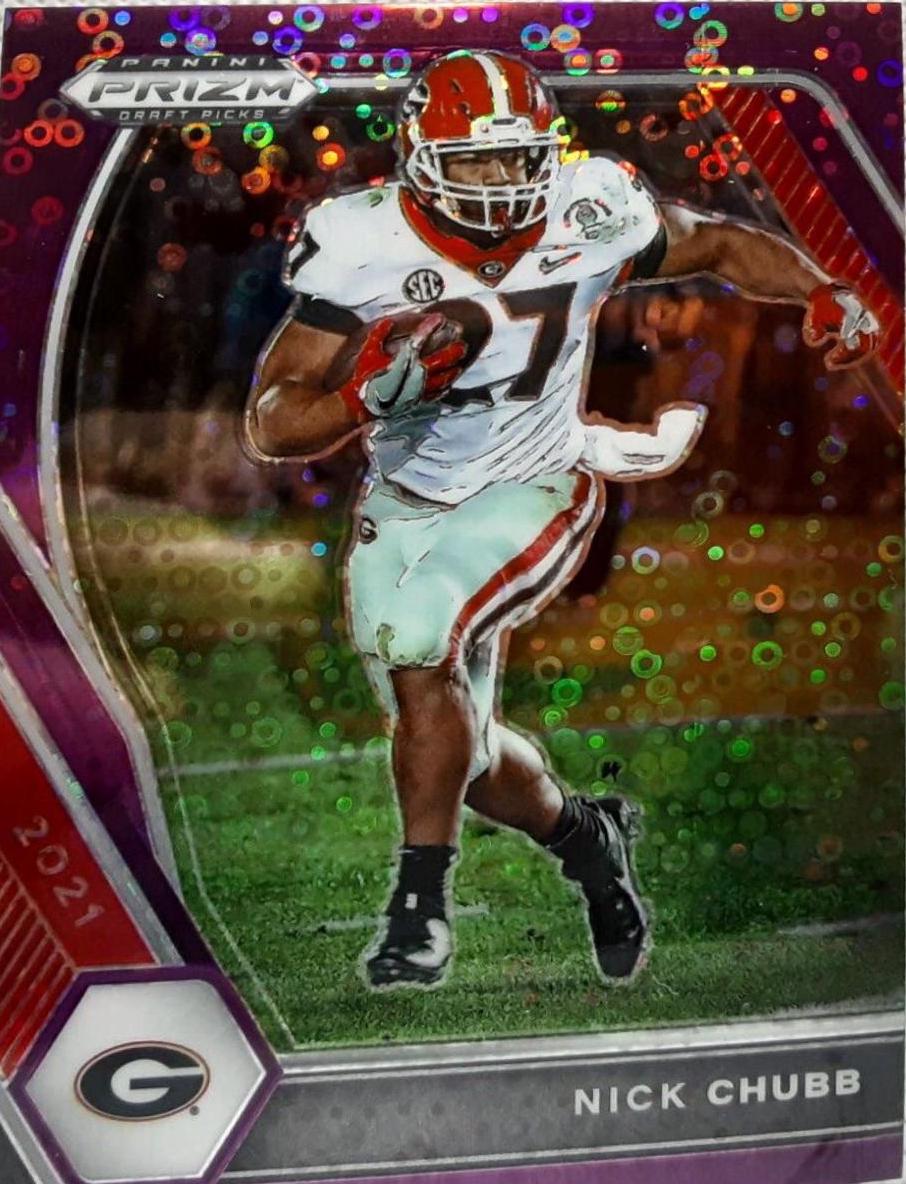 Nick Chubb [Purple Circles Prizm] #90
