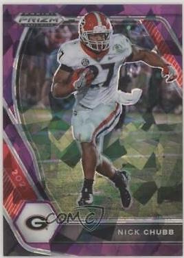 Nick Chubb [Purple Ice Prizm] #90
