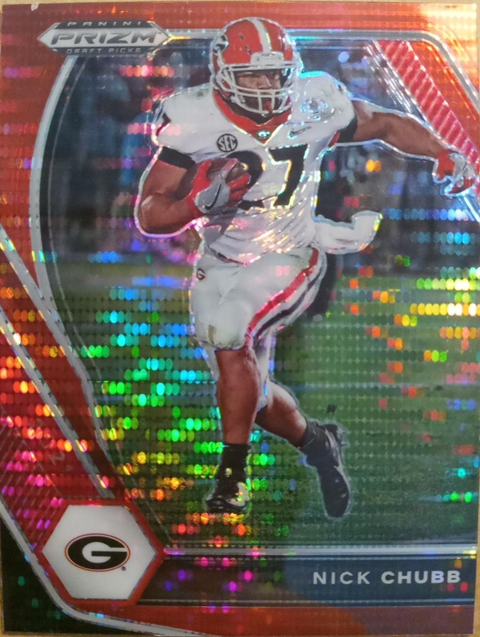 Nick Chubb [Red Pulsar Prizm] #90