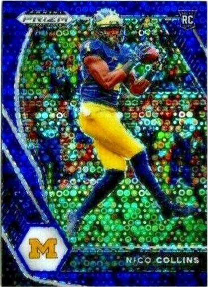 Nico Collins [Blue Circles Prizm] #114