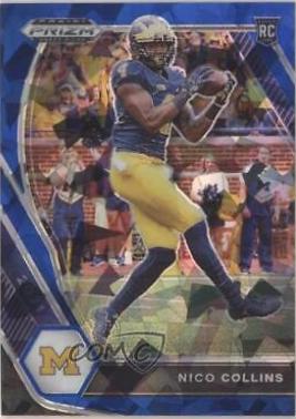 Nico Collins [Blue Ice Prizm] #114
