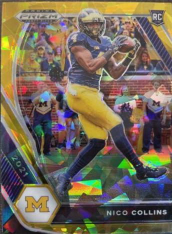 Nico Collins [Gold Ice Prizm] #114