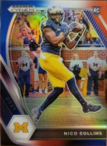 Nico Collins [Red White and Blue Prizm] #114