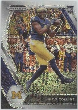 Nico Collins [White Sparkle Prizm] #114