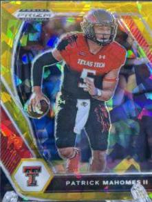 Patrick Mahomes II [Gold Ice Prizm] #7