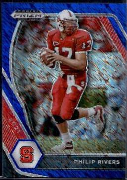 Philip Rivers [Blue Shimmer Prizm] #17