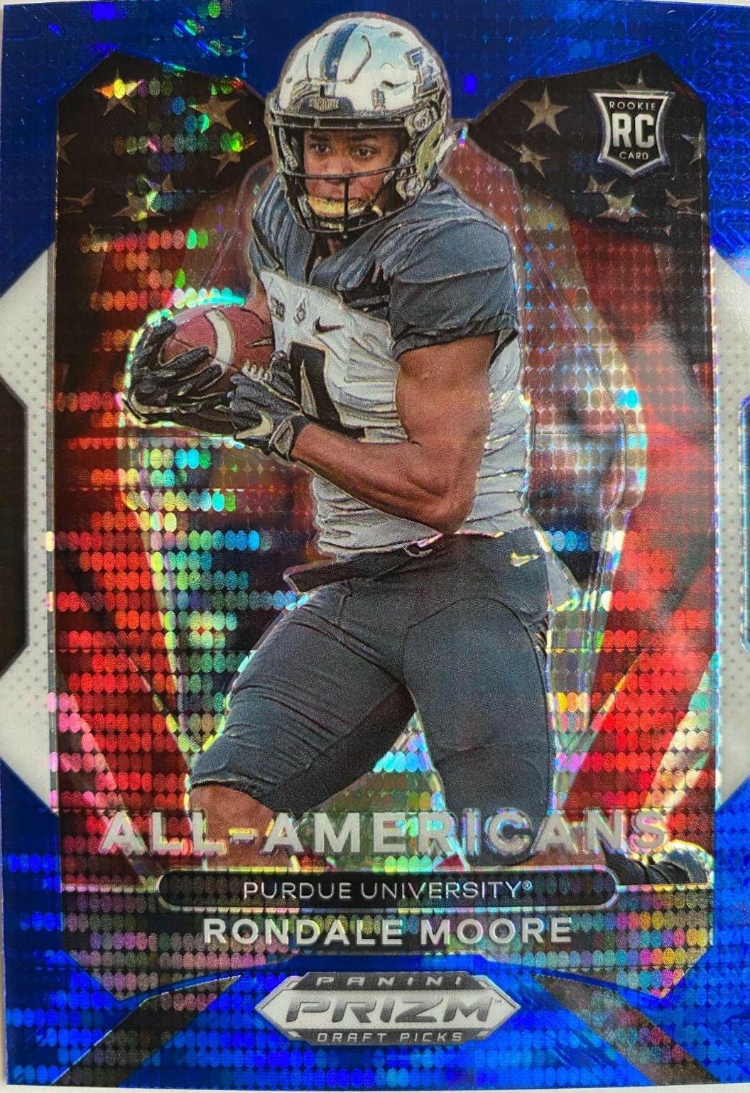 Rondale Moore [Blue Pulsar Prizm] #187