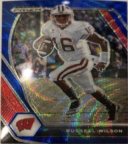 Russell Wilson [Blue Shimmer Prizm] #8