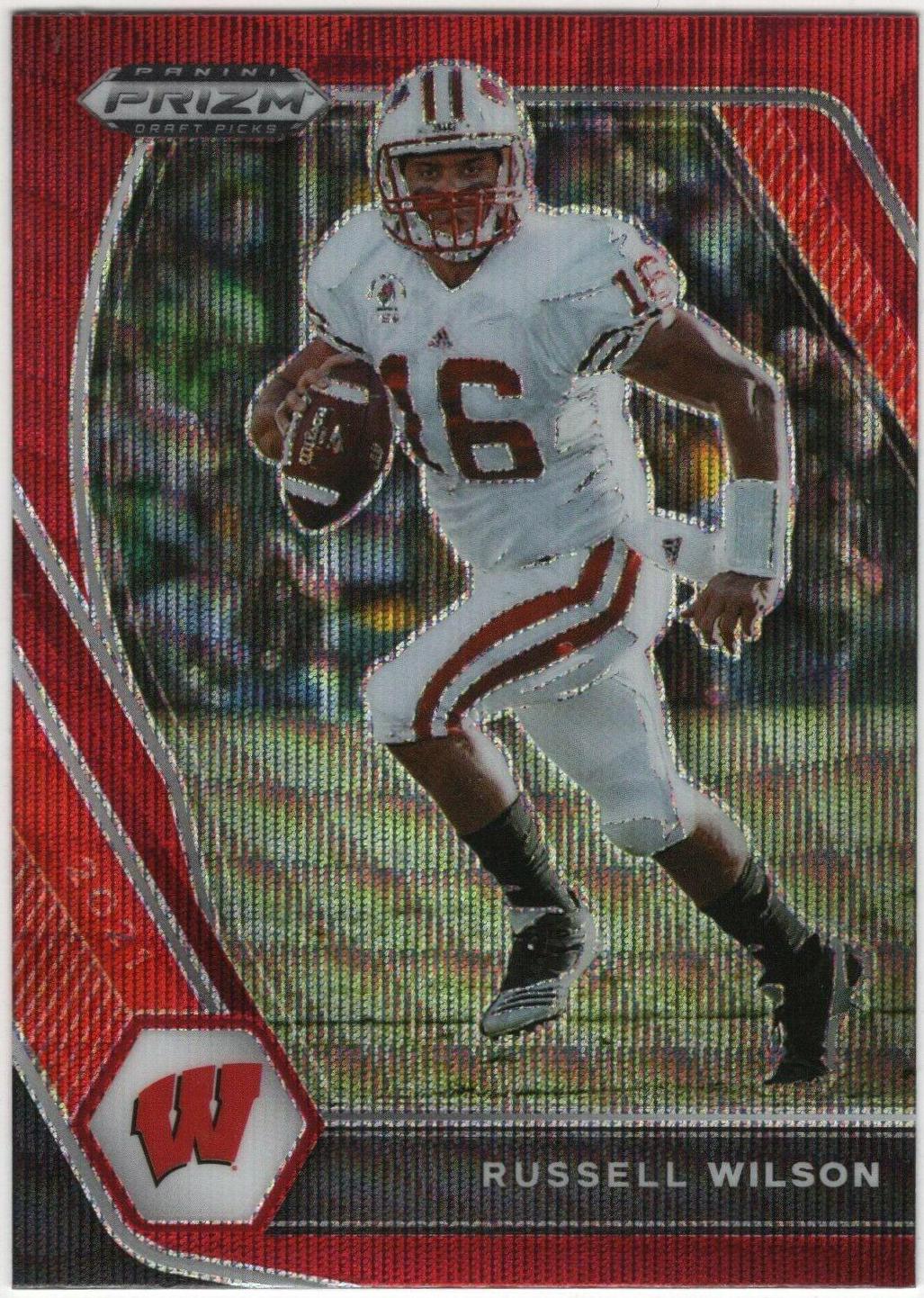 Russell Wilson [Ruby Wave Prizm] #8