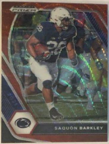 Saquon Barkley [Ruby Wave Prizm] #88